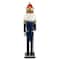 24" Blue and Gold Christmas Nutcracker King with Scepter